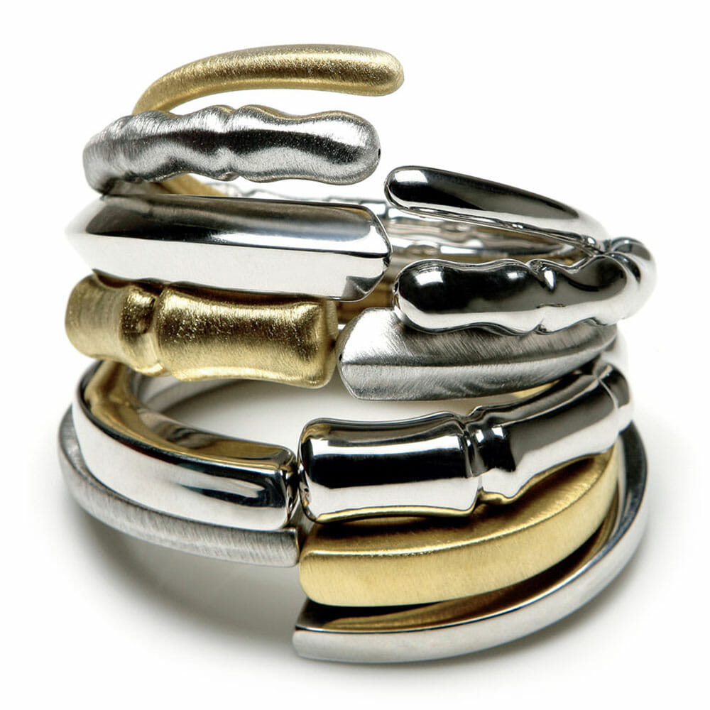 example of complex packshot image for jewellery
