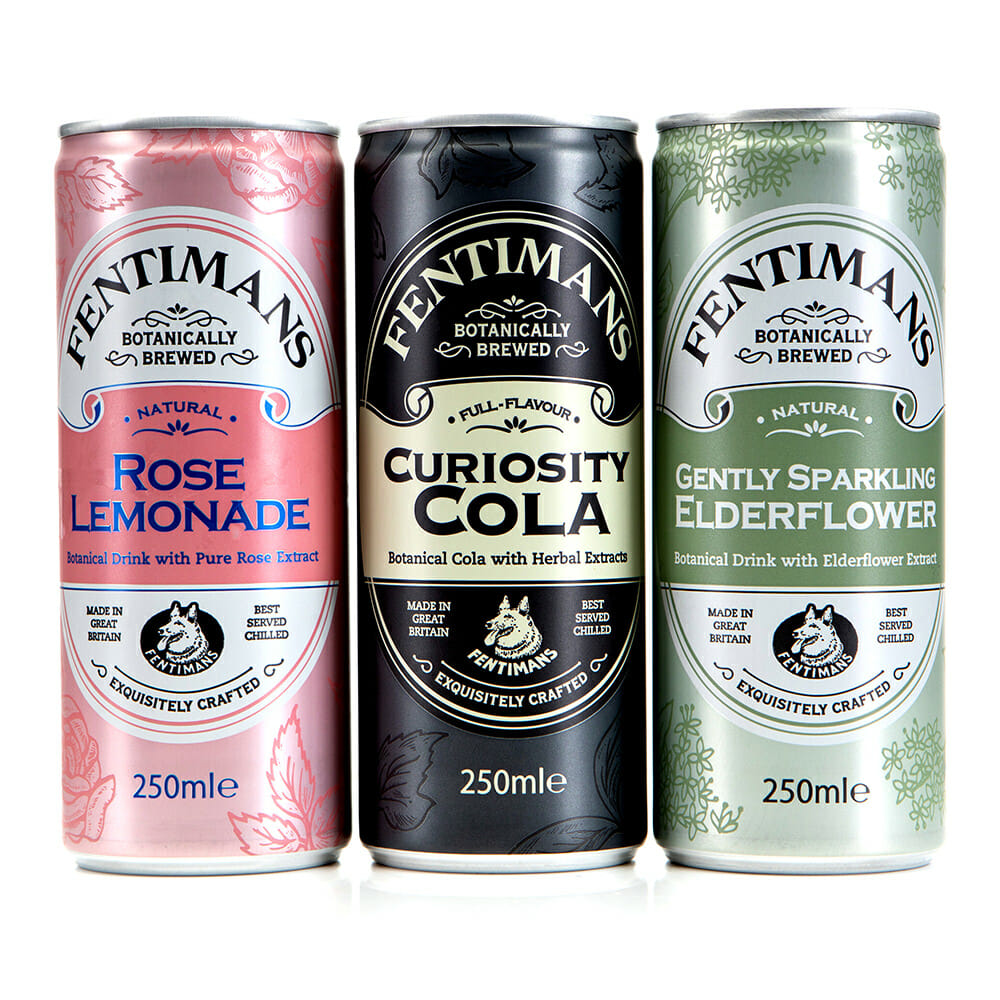 product photo of canned drinks